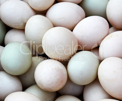 Many Duck eggs on a market