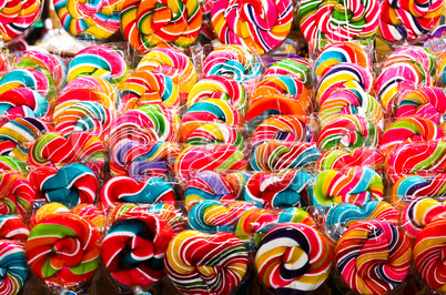 Colorful sweet lollipop