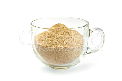 Flour sesame in cup