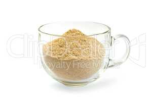 Flour sesame in cup