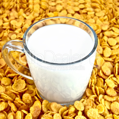 Milk with corn flakes