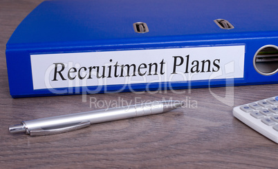 Recruitment Plans Binder in the Office