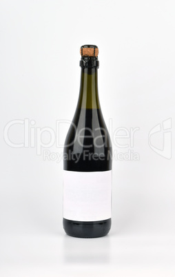 Mockup wine bottle isolated