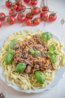 Pasta mit Bolognese Sauce