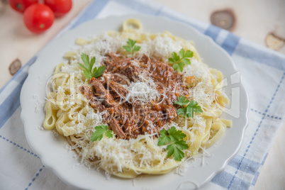 Pasta mit Bolognese Sauce