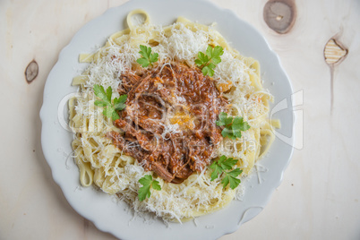 Pasta mit Bolognese Sauce