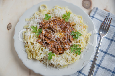 Pasta mit Bolognese Sauce