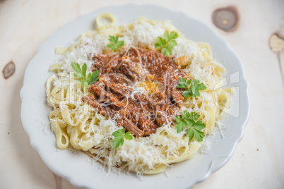 Pasta mit Bolognese Sauce