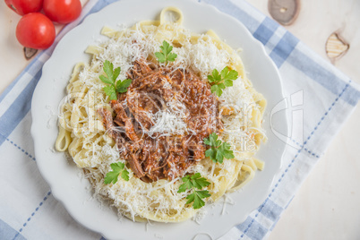 Pasta mit Bolognese Sauce