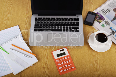 Mock up objects such as computer, calculator and smartphone