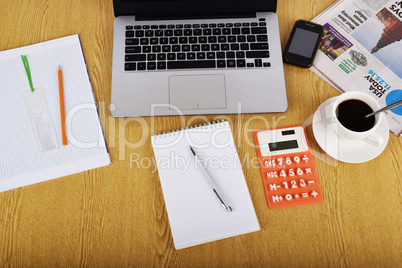 Mock up objects such as computer, calculator and smartphone