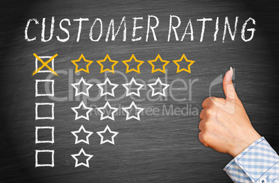 Customer Rating Five Stars