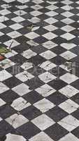 Checkered floor texture background - vertical