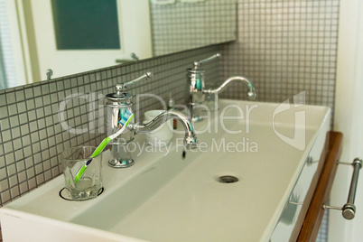 Modern white Washbasin .