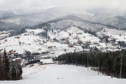 Ski resort Bukovel, Ukraine.