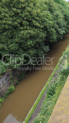 Roman city walls in Chester - vertical