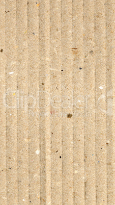 Brown corrugated cardboard background - vertical