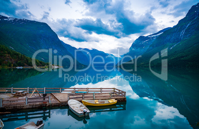 lovatnet lake Beautiful Nature Norway.