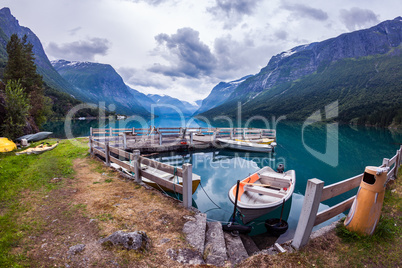 lovatnet lake Beautiful Nature Norway.