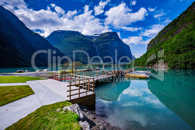 lovatnet lake Beautiful Nature Norway.