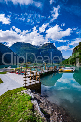 lovatnet lake Beautiful Nature Norway.