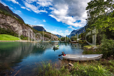 lovatnet lake Beautiful Nature Norway.