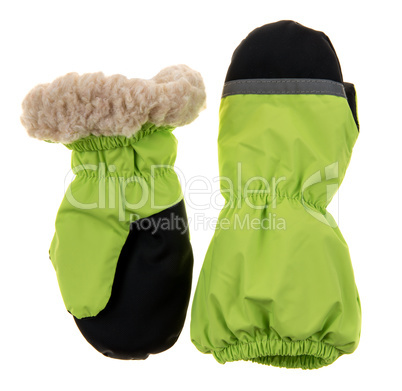 Children's autumn-winter mittens