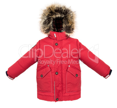 Warm jacket isolated