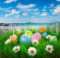 Decorated easter eggs