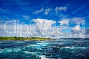 Whirlpools of the maelstrom of Saltstraumen, Nordland, Norway