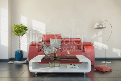 3d rendering - interior of modern living room