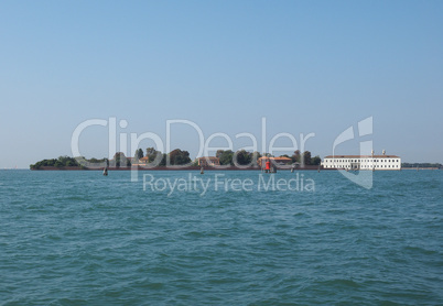 San Servolo island in Venice