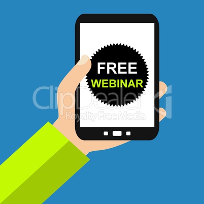 Free Webinar auf dem Smartphone