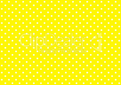 Punktemuster gelb mit weißen Punkten
