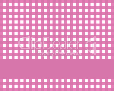Karierte Tischdecke pink weiß mit Streifen