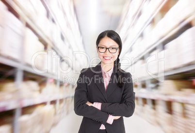 Store manager in storehouse