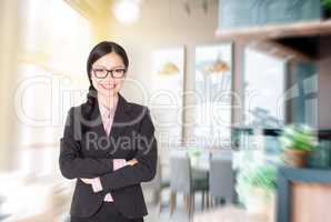 Businesswoman in her coffee shop