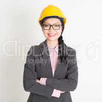 Asian female engineer