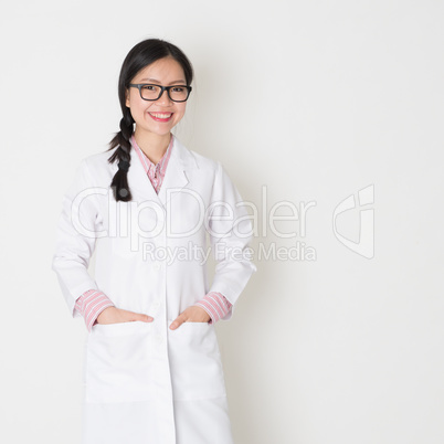 Young female scientist portrait