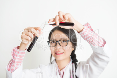 Young Asian female scientist