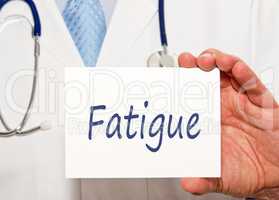 Doctor with Fatigue sign