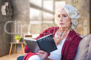 Woman making notes