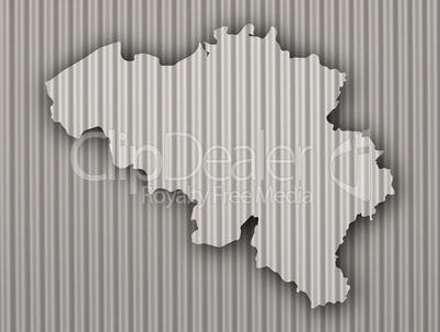 Karte von Belgien auf Textur