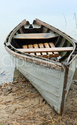 small boat moored