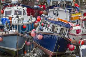 Boote im Hafen von Mevagissey,Cornwall,England