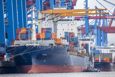 Containerterminal in Hamburg, Deutschland