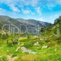 picturesque valley in high mountains Andorra, Pyrenees