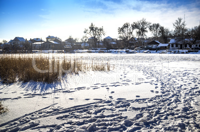 frozen river