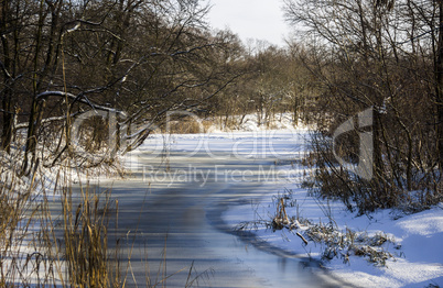 frozen river