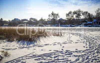 frozen river